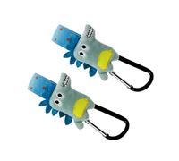 Hohopeti 2pcs Cartoon Stroller Hooks Carriage Bag Holder Clips for Easy Attachment for Diaper Bags Shopping Convenient Pram Accessories for Parents The Go