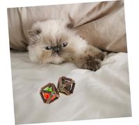 Hohopeti 2pcs Catnip Chewing Balls Natural Molar for Cats Teeth Cleaning Gum Massage Stress Relief Indoor Interactive Chew