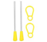 Hohopeti 2pcs Clear Sound Musical Triangle Iron Mallets with Anti-slip Handles Hand Percussion Sticks for Music Instrument Accessories Precise Striking Tool for Rhythm and Performance