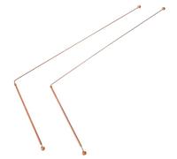 Hohopeti 2Pcs Copper Dowsing Rods Flexible Divining Sticks for Treasure Hunting Water Detection Ghost Exploration Professional Detection Tools