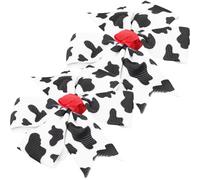 Hohopeti 2pcs Cow Print Bowknot Hair Clips Cute Spotty Hair Accessories for Girls Small Decorative Clips for Everyday Styling