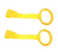 Hohopeti 2pcs Crib Pull Rings for Standing and Walking Support Durable Nursery Pull Rings for Motor Skills Development Interactive Play Lightweight Design for Boy Girl and Toddlers