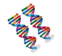 Hohopeti 2pcs Dna Model Kit Double Helix Structure Educational Biology for Classroom Science Learning Assembly Interactive Human Genes Teaching Aid