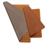 Hohopeti 2Pcs Double-Sided Go Chess Board Set PU Leather Folding Educational Board Games 9X9 13X13 (1.8Cm Stones) + 13X13 19X19 (2.2Cm Stones) Portable Go Game for Travel Random Color