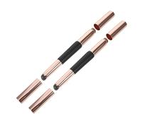 Hohopeti 2PCS Dual-ended Silicone Lip Brush with Cap Adjustable Concealer Applicator Gentle All Skin Types Portable Makeup Tool for Lipstick Gloss Nail Art Travel and Everyday Use