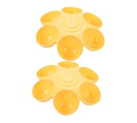 Hohopeti 2pcs Flower Shaped Pet Feeding Bowl Multifunctional Cat Dog Dispenser Petal Design for Food Water Easy to Clean for Home Use