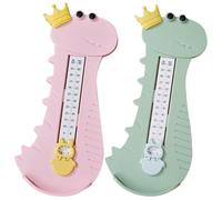 Hohopeti 2pcs Foot Measurement Device with Size Chart, and Shoe Sizer Ruler Set in Light Green and Pink for Accurate Foot Length Measuring