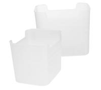Hohopeti 2pcs Fridge Side Door Storage Box Food Storage Containers Organizer Space Saving Airtight for Fruits Vegetables Preservation