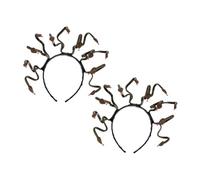 Hohopeti 2pcs Halloween Medusa Snake Headband Lightweight Comfortable Costume Hair Accessories for Carnival Party Adults Cosplay Headpiece Prank Photo Prop