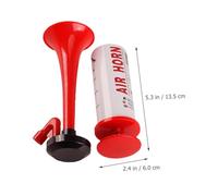 Hohopeti 2Pcs Handheld Soccer Match Air Horn Pump Loud Cheer Horn for Sports Boating Parties Bright Design Easy to Use Noise Maker for Game Day and Events