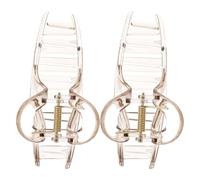 Hohopeti 2pcs Heart-shaped Shark Jaw Hair Claw Clips for Women Plastic Large Hair Barrettes for Buns and Half-up Styles Non-slip Styling Accessories