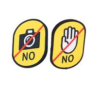 Hohopeti 2pcs High-visibility Do Not Touch Warning Sign Stickers for Pet Safety Identification Tags for Dogs Messaging Do Not Pet