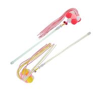 Hohopeti 2pcs Interactive Cat Teaser Korean Style Kitten for Indoor Play Engaging Teasing Tool to Keep Cats Active and Healthy for Pet Owners