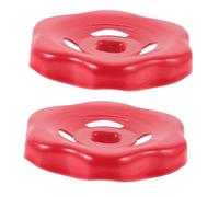 Hohopeti 2pcs Iron Shower Faucet Handle Square Hole Replacement Knob Ergonomic Grip Water Gate Valve Control for Outdoor and Industrial Use