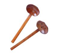 Hohopeti 2pcs Japanese Style Long Handle Kitchen Spoons Premium Smooth Cooking Utensils for Home Dining and Stirring Eco-Friendly for Easy Storage