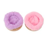 Hohopeti 2pcs Large Parakeet Hut Bed for Cage Cozy Cotton Nest Platform for Budgie Cockatiel Conure Finch Macaw Warm Snuggle Hideaway for Winter Sleeping Easy to Clean Parrot Resting