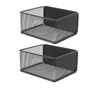 Hohopeti 2pcs Magnetic Fridge Side Basket Small Hollow-out Organizer with Robust Magnets for Kitchen Refrigerator Spice Racks Countertop Storage Space-saving