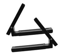 Hohopeti 2pcs Microwave Mount Bracket Kit Wall-mounted Holder for Space-saving Kitchen Organization Fits Various Easy to Install Sturdy Design Black