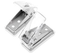 Hohopeti 2pcs Mini Single Hole Puncher for Paper Crafting Precise Paper Cutter Tool Lightweight Plastic DIY Punch for Scrapbook Tags Cards and Art Projects