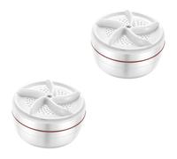 Hohopeti 2pcs Mini Washing Machine for Travel Dorm Apartment Portable Washer Cleaning Usb Charging Lightweight Easy to Use