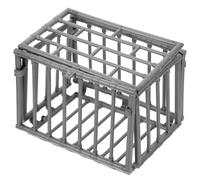 Hohopeti 2Pcs Miniature Plastic Animal Cage Model with Fixing DIY Mini House Fence Ornament for Micro Landscape Versatile Pet Playpen Accessory for Bedroom and Living Decor