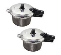 Hohopeti 2pcs Miniature Pressure Cooker Model, Mini Kitchen Accessories for Dollhouse, Simulation Mini Scene Decoration for Pretend Play