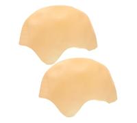 Hohopeti 2pcs Monk's Headgear Bald Cap Hairless Fake Skull Cap for Halloween Cosplay Parties Bald Head for Men and Women