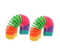 Hohopeti 2pcs Montessori Stacking Rings Colorful Cartoon Stacker for Early Learning Logical Thinking Spatial Awareness and Interactive Play