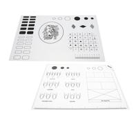 Hohopeti 2pcs Nail Polish Coloring Mat Silicone Flexible Manicure Coloring Pad Protecting Table from Stains and Spills Washable Nail Art Training Cushion and DIY