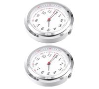 Hohopeti 2pcs Nurse Watch Dial Pocket Watch Face with Simple Handmade Glass Material Convenient to Carry for Manual DIY in Silver