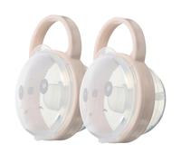 Hohopeti 2pcs Pacifier Holder Case Made of Sturdy Pp with Easy Hanging Function and Adorable Design, Portable Storage Container Protecting Pacifiers for Travel and Newborn Essentials