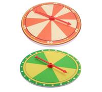 Hohopeti 2pcs Party Prize Wheel Turntable Lottery Spin Wheel for Classroom Carnival Trade Show Fun Game Props