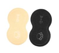 Hohopeti 2pcs Peanut Shaped Cat Litter Mats Heat-resistant Pet Feeding Mats for Cats and Dogs Nonslip Design for Food and Water for Indoor Use