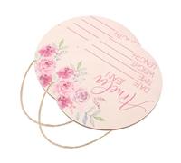 Hohopeti 2pcs Personalised Wooden Name Sign Birth Announcement Plaques for Nursery Photo Props Hospital Birth Record Souvenirs Newborn Growth Tracker