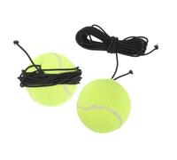 Hohopeti 2pcs Pet Dog Tennis Balls with Rope for Interactive Play Dog Balls Training Fetch Exercise Keep Pets Active and Entertained