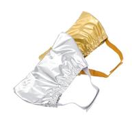 Hohopeti 2Pcs Pet Shower Cap for Dogs and Cats Puppy Bath Hat with Ear Protection Polyester Material Comfortable Fit for Grooming and Bathing Natural Gold