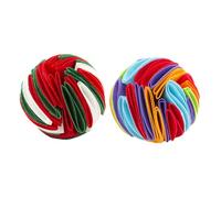 Hohopeti 2pcs Pet Sniff Balls Interactive Slow Feeder for Dogs Puppy Plaything to Encourage Foraging and Chewing with Felt Material Anti-choke and Emotional Stress Relief