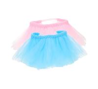 Hohopeti 2pcs Pet Tutu Skirt Elastic Fit for Medium Large Dogs Cute Birthday Costume Dress Apparel Soft Mesh Lace Design for Special Events and Parties