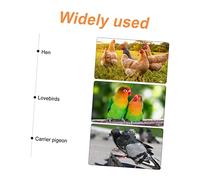Hohopeti 2pcs Pigeon Feeding Containers Durable Pigeon Cage Food Boxes for Indoor Outdoor Use Budgies Practical Feeding Troughs to Prevent Spillage