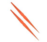 Hohopeti 2pcs Plastic Car Door Panel Gap Alignment Gauge Tool Bright Orange Feeler Gauge Measuring Tool for Vehicle Body Panel and Hinge Gap Compact for Auto and Truck Use