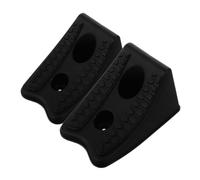 Hohopeti 2pcs Plastic Wheel Chocks for Trucks and Off-road Vehicles Anti-slip Tire Blocks with Maximum Grip for Safe Parking and Precise Wheel Positioning