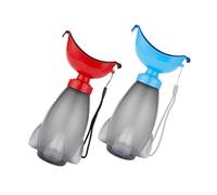 Hohopeti 2pcs Portable Potty Rocket Shaped Urinal for Car Travel and Camping Leakproof Design with Easy to Clean Material Emergency Toilet for Road Trips and Outdoor Adventures