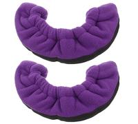 Hohopeti 2Pcs Purple Figure Skates Blade Covers, Elastic Ice Skate Guards Protector Sleeve for Figure Skating and Ice Hockey, Protective Gear for and Adults, Size L