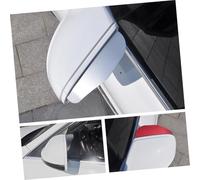Hohopeti 2pcs Red Aluminium Alloy Side Mirror Rain Guards for Cars Flexible Rearview Visor Shields Protect Against Rain Snow and Sunlight Fit for Suvs and Trucks