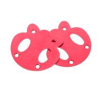 Hohopeti 2Pcs Red Panda Shaped Aluminum Alloy Skateboard Anti Sinking Gaskets for Longboard Deck Pad Upgrade, Anti Dent Deck Spacer Accessories for Beginner Street Tricks
