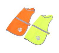 Hohopeti 2pcs Reflective Dog Hunting Vests High Visibility Safety Jacket for Night Walking Outdoor Activities Breathable Comfortable Pet Service Training Gear