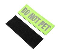 Hohopeti 2Pcs Reflective Service Dog Patch Nylon Do Not Pet Vest Stickers for Harnesses Back Patches High Visibility Safety for Working Dogs