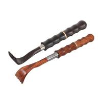 Hohopeti 2pcs Retractable Wooden Back Scratcher Portable Telescopic Itch Scratchers with Finger-Like Claw Manual Massage Tool for Home Car Office for All Ages
