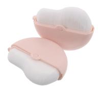Hohopeti 2pcs Rotating Foundation Brush Cap for Liquid Foundation Makeup Applicator Flat Top Makeup Brushes for Application