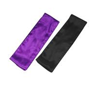 Hohopeti 2pcs Satin Wide Wig Grip Bands Non-slip Hair Wraps for Women Comfortable Soft Hairbands in Purple Black Stylish Headbands Suitable for Wigs Scarves Hats and Daily Wear